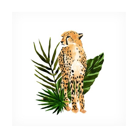 Trademark Fine Art Annie Warren 'Cheetah Outlook I' Canvas Art, 18x18 WAG17759-C1818GG